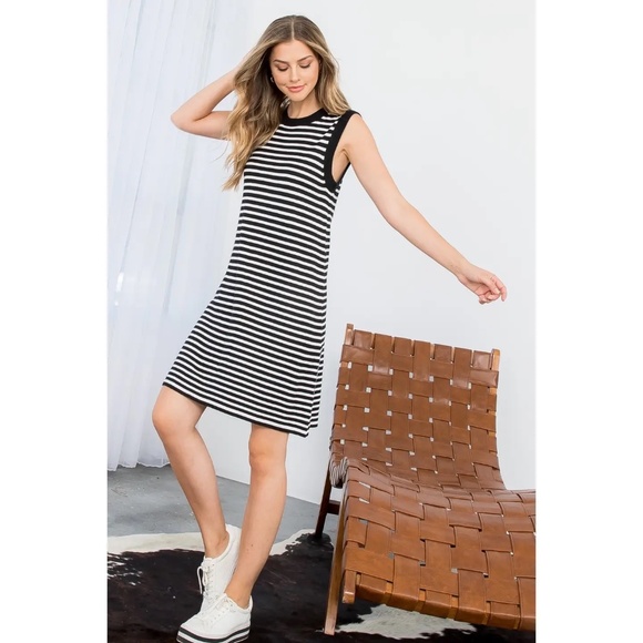 THML Stripe Tank Dress - Small  NWT - Picture 7 of 7